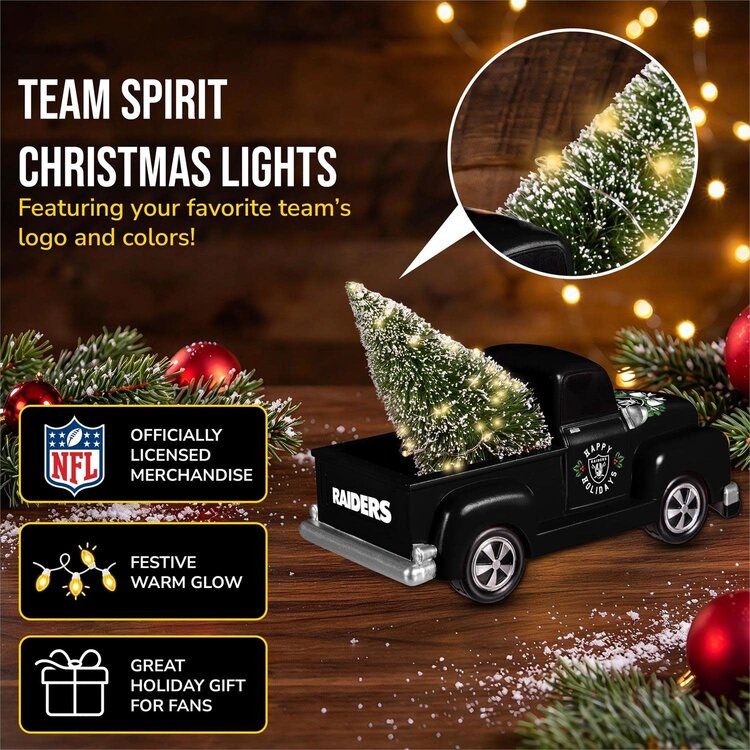 Evergreen Raiders Holiday Rally Truck Statue 8.66"L x 4.33"H