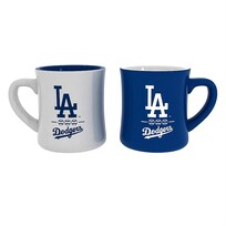 Evergreen 2-piece 10 oz Ceramic Cup Box Set - Los Angeles Dodgers