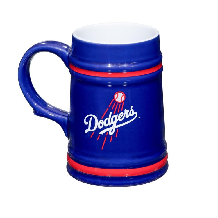 Evergreen Boxed 24 oz Ceramic Stein Cup - LA Dodgers
