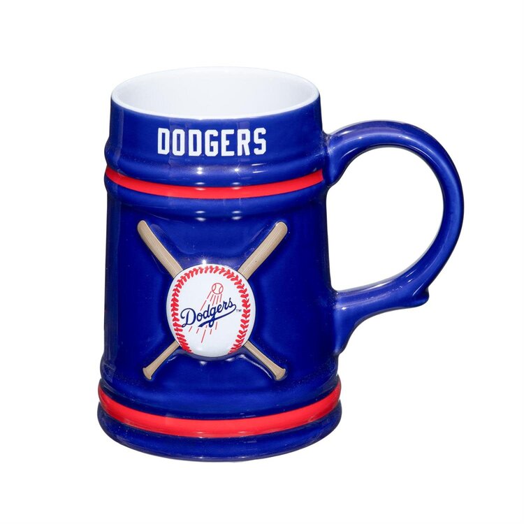 Evergreen Boxed 24 oz Ceramic Stein Cup - LA Dodgers