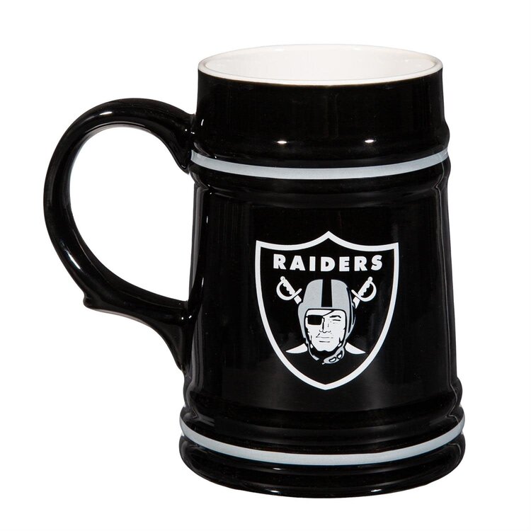 Evergreen Boxed 24 oz Ceramic Stein Cup - Raiders