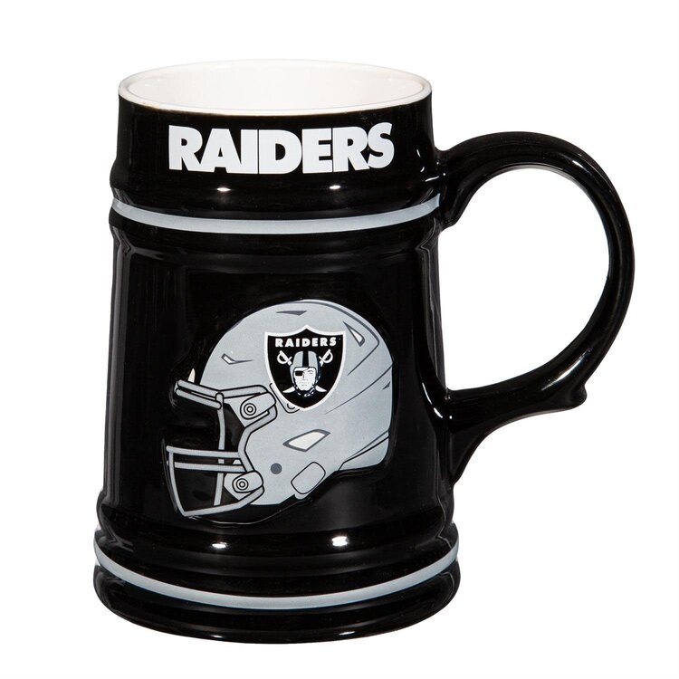 Evergreen Boxed 24 oz Ceramic Stein Cup - Raiders