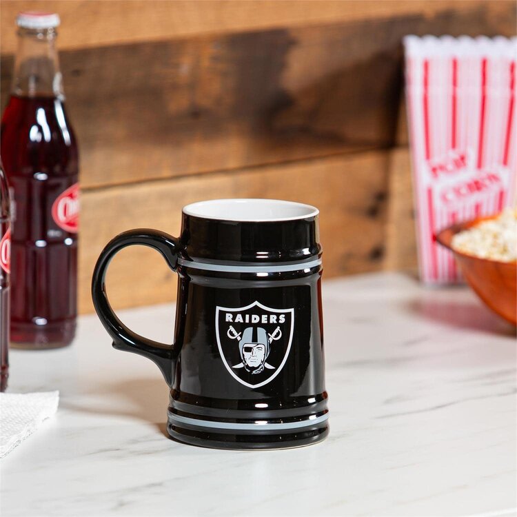 Evergreen Boxed 24 oz Ceramic Stein Cup - Raiders