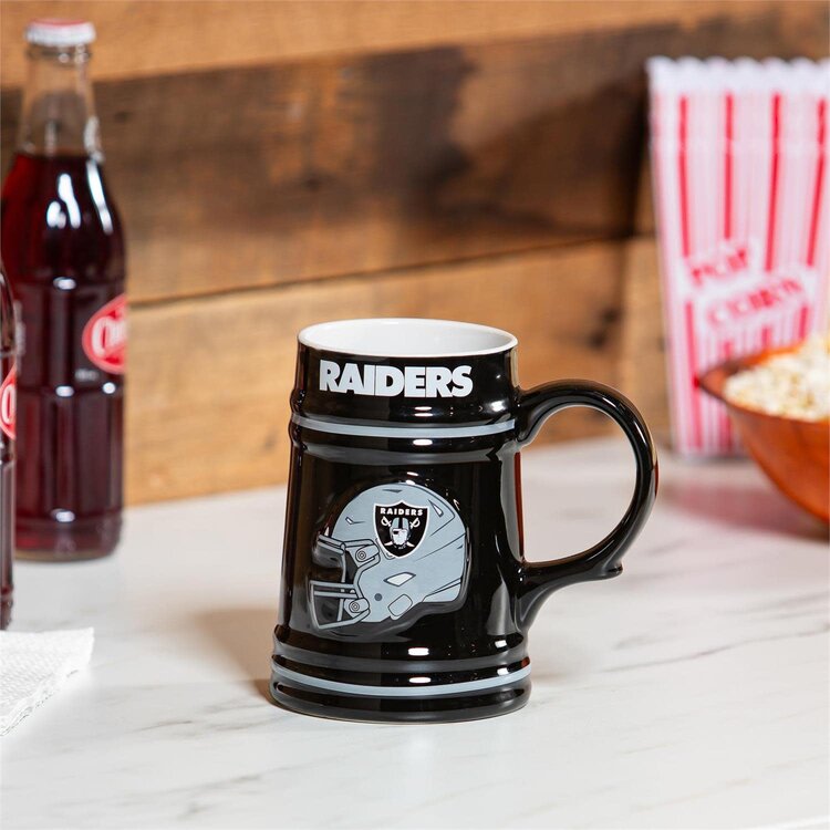 Evergreen Boxed 24 oz Ceramic Stein Cup - Raiders