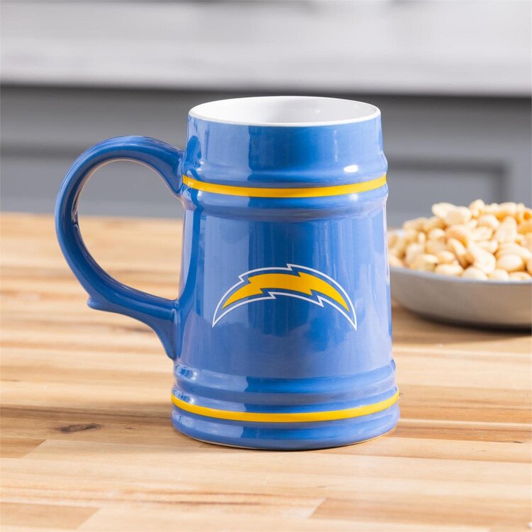 Evergreen Boxed 24 oz Ceramic Stein Cup - LA Chargers