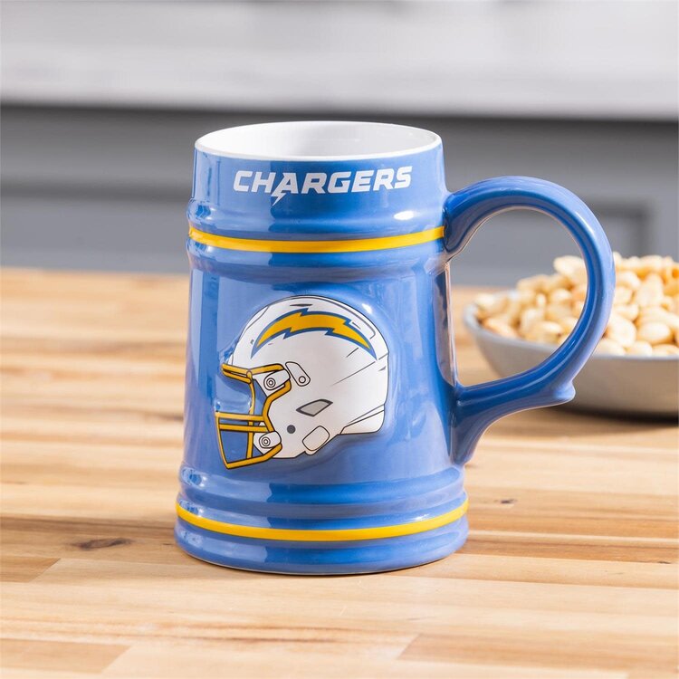 Evergreen Boxed 24 oz Ceramic Stein Cup - LA Chargers