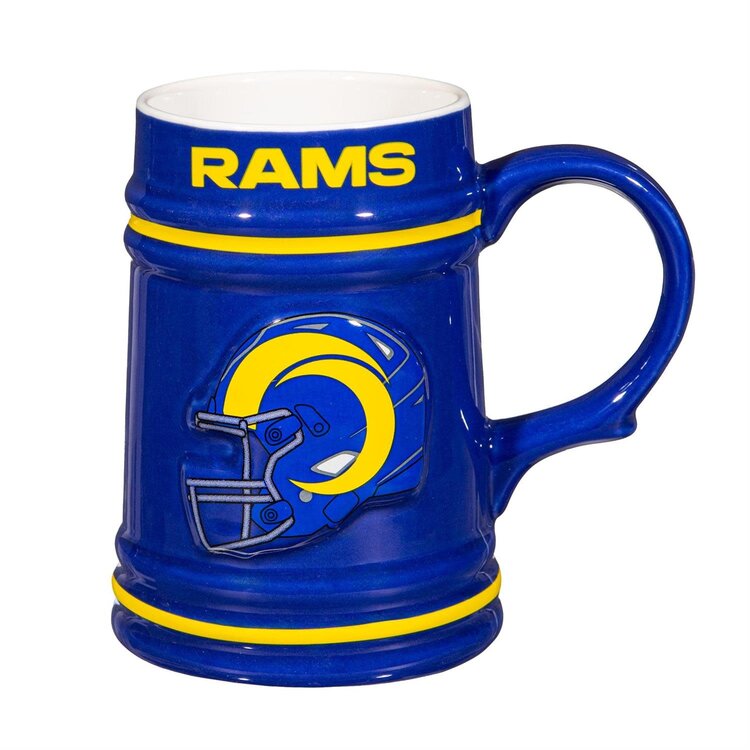 Evergreen Boxed 24 oz Ceramic Stein Cup - LA Rams