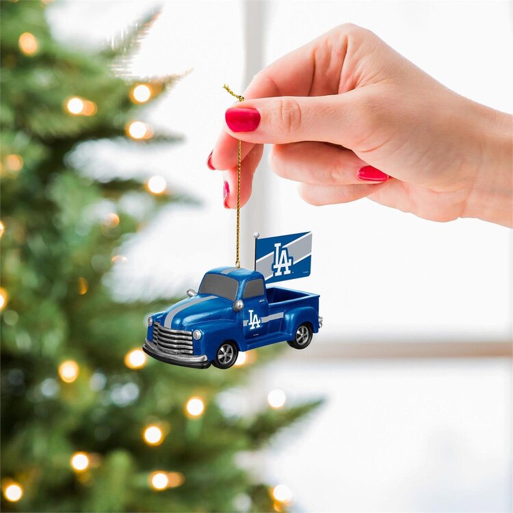 Evergreen Rally Truck Ornament MLB Los Angeles Dodgers