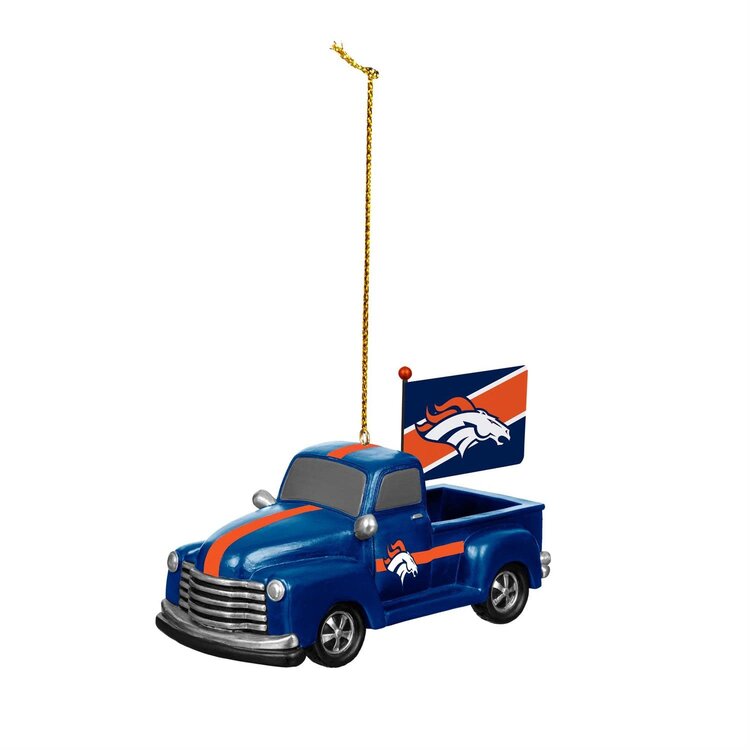 Evergreen Rally Truck Ornament NFL Denver Broncos