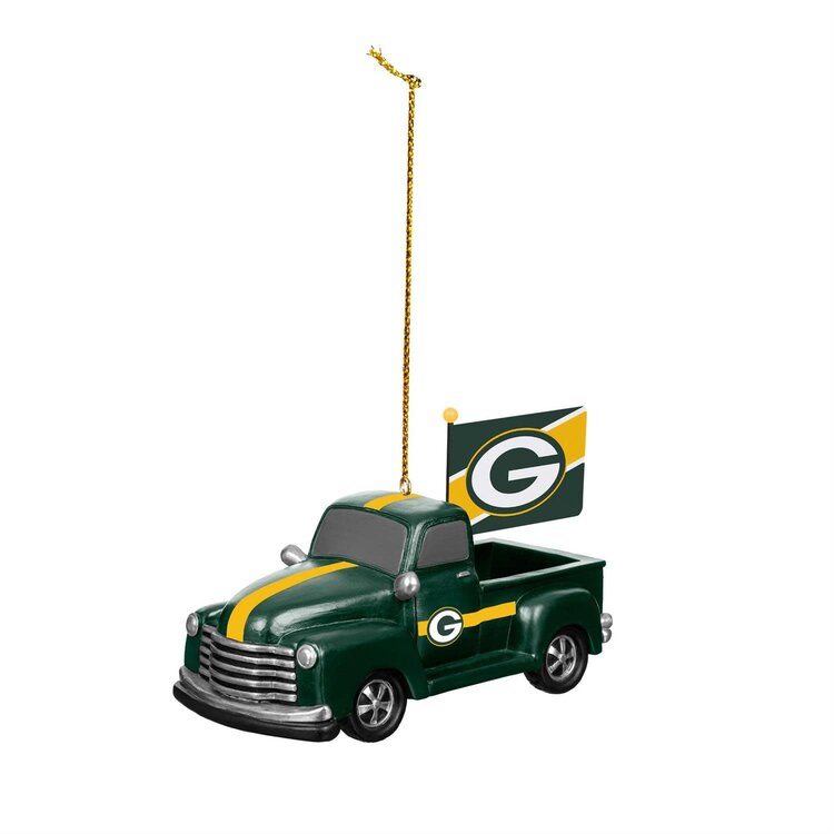 Evergreen Rally Truck Ornament NFL Green Bay Packers