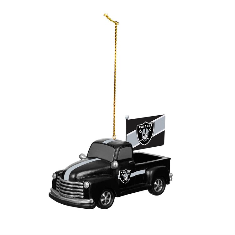 Evergreen Rally Truck Ornament NFL Las Vegas Raiders