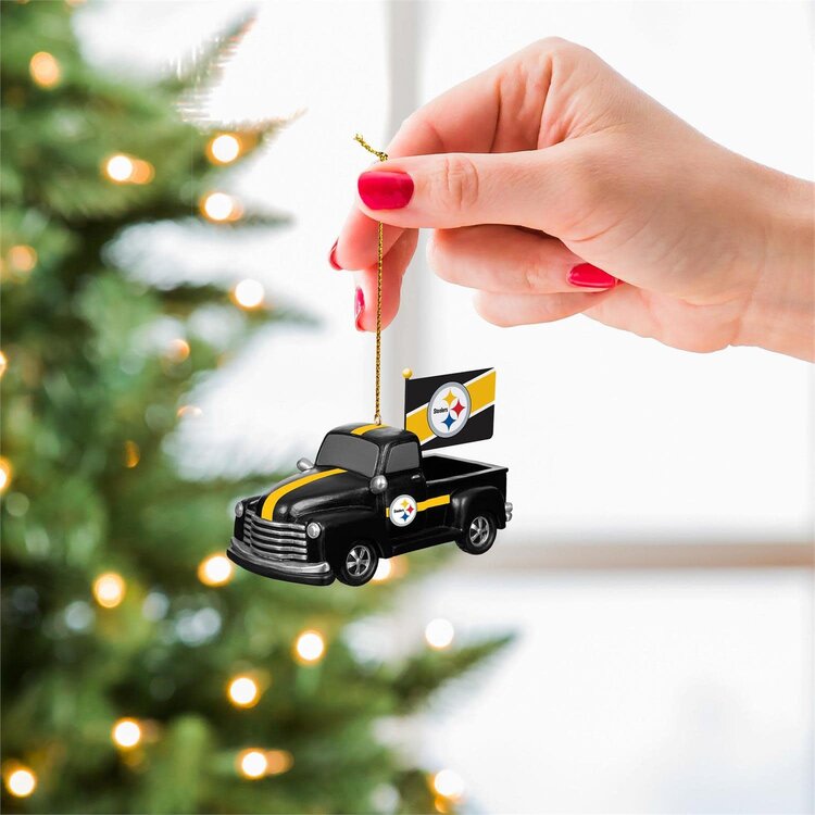 Evergreen Rally Truck Ornament NFL Pittsburgh Steelers