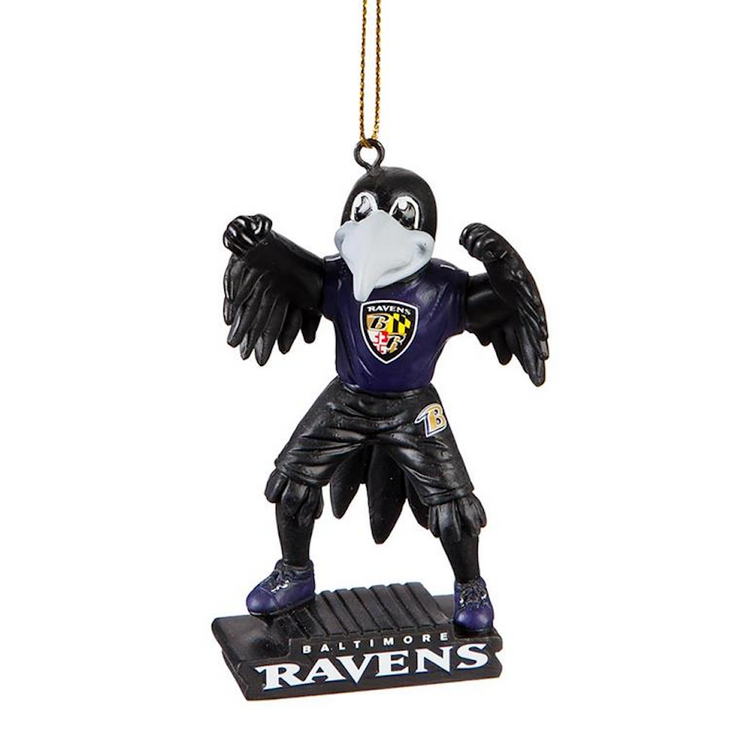 Evergreen Mascot Statue Ornament NFL Baltimore Ravens