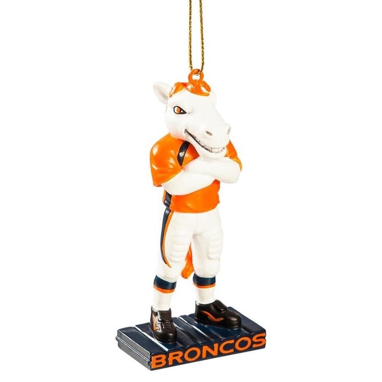 Evergreen Mascot Statue Ornament NFL Denver Broncos