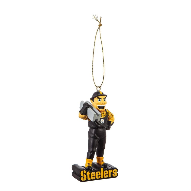 Evergreen Mascot Statue Ornament NFL Pittsburgh Steelers