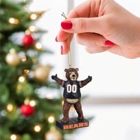 Evergreen Mascot Statue Ornament NFL Chicago Bears