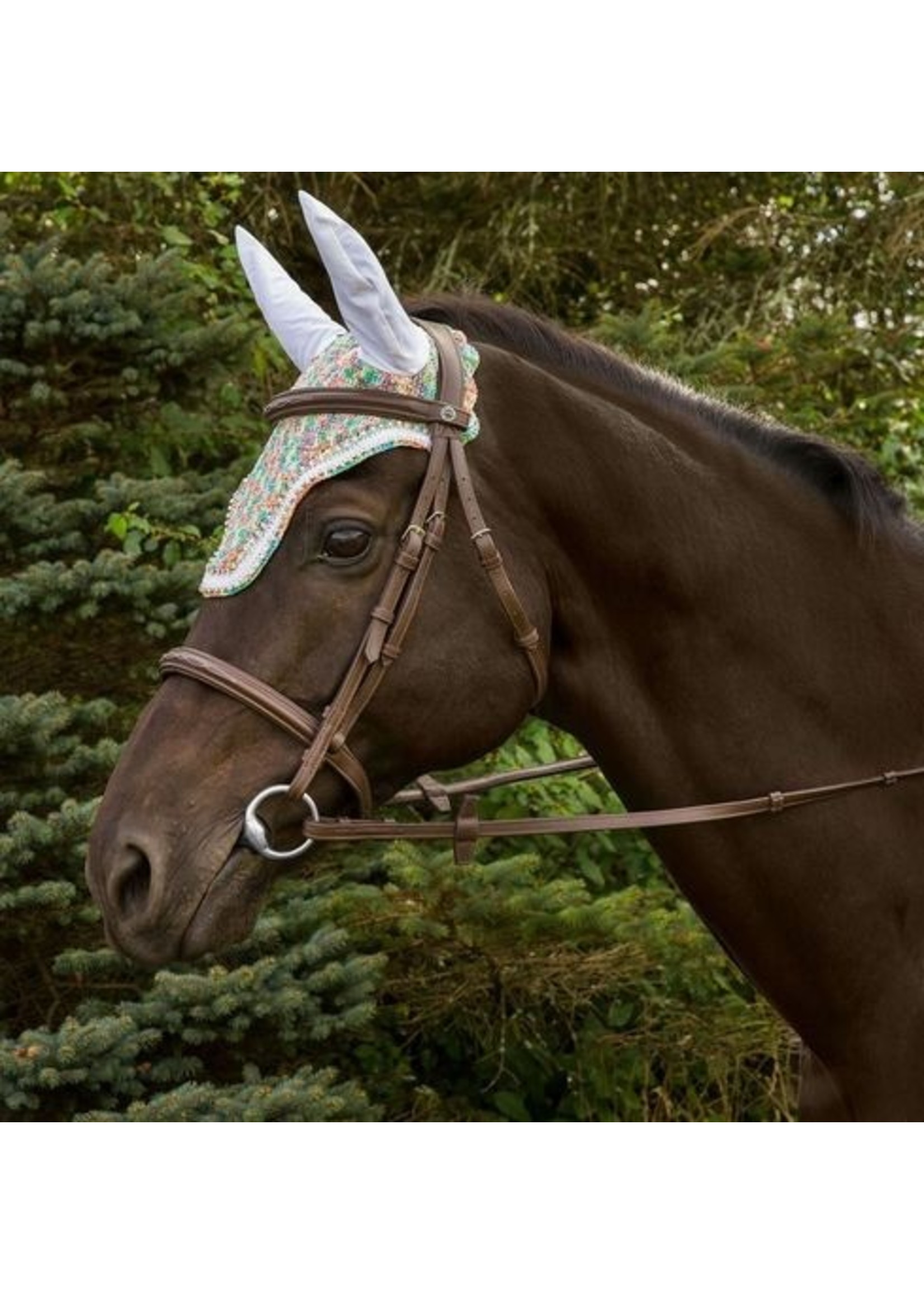 Equine Couture Equine Couture Rainbow Fly Bonnet w/ Crystals