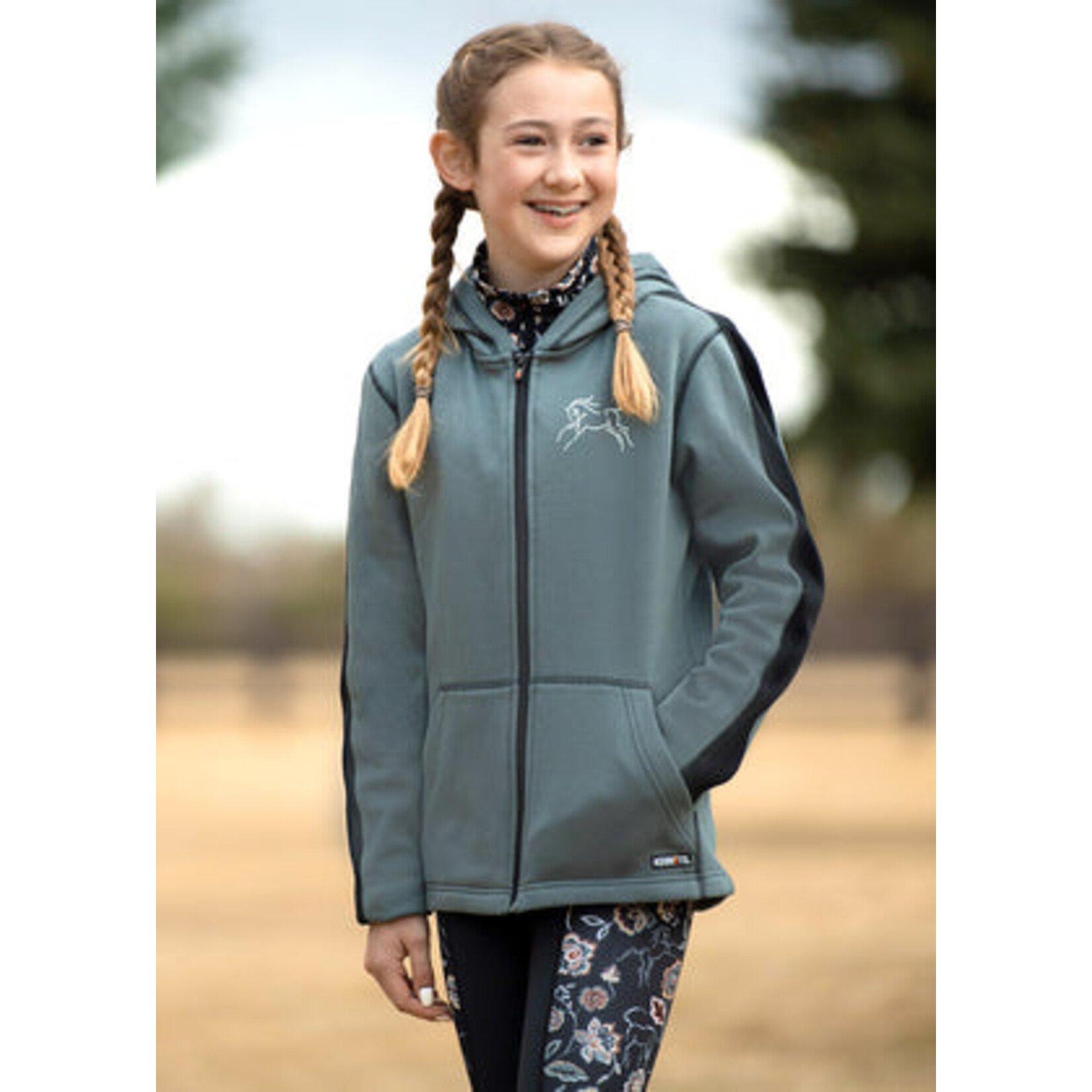 Kerrits Kids Horse Sense Fleece Hoodie - Solid