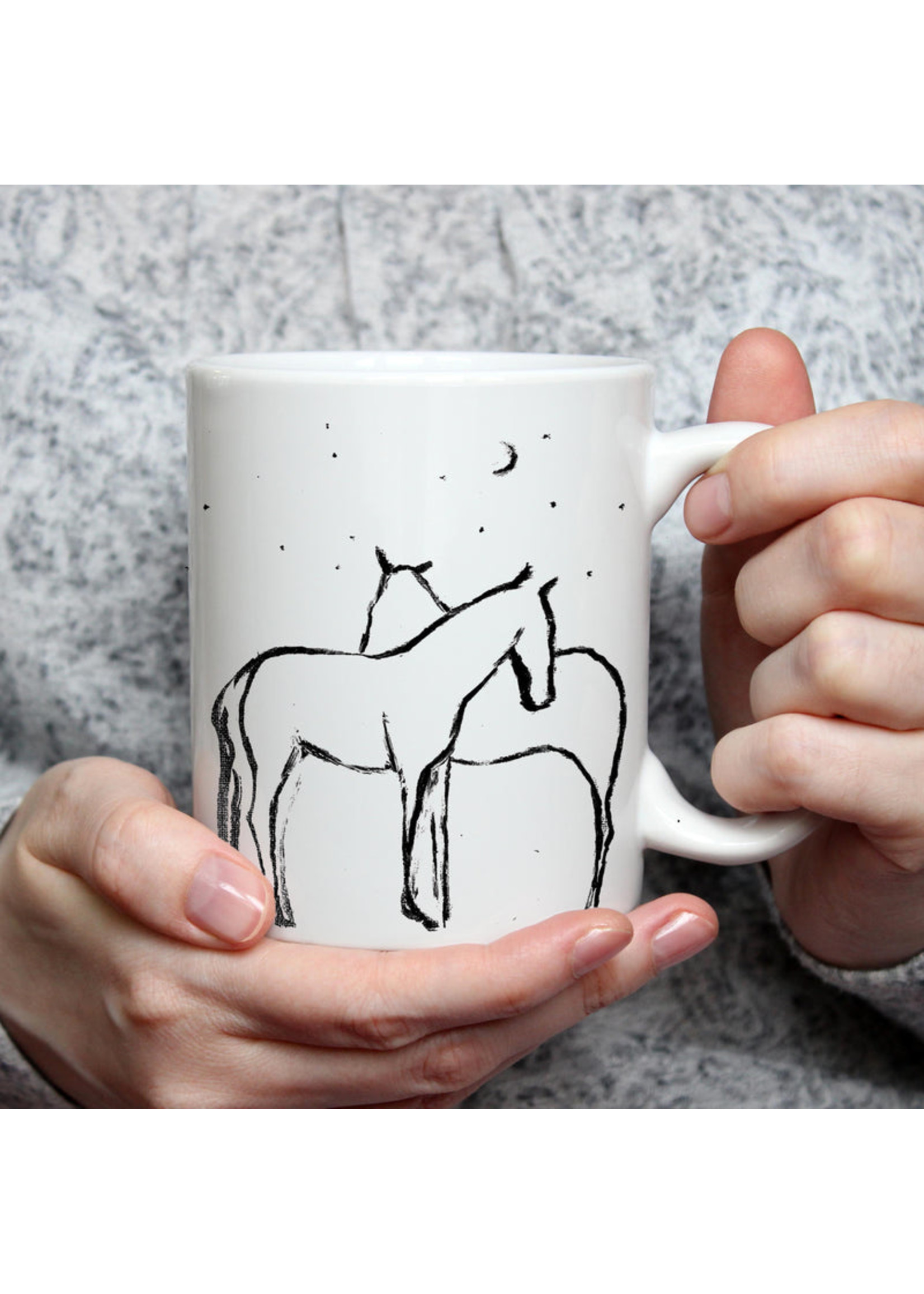 Bettina Norton Artwork Ceramic Horse Coffee Tea Mug