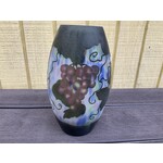 Emile Galle Reproduction Oval Vase-Grapes