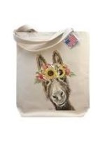 Hippie Hound Studios Colorful Sunflower Donkey Tote
