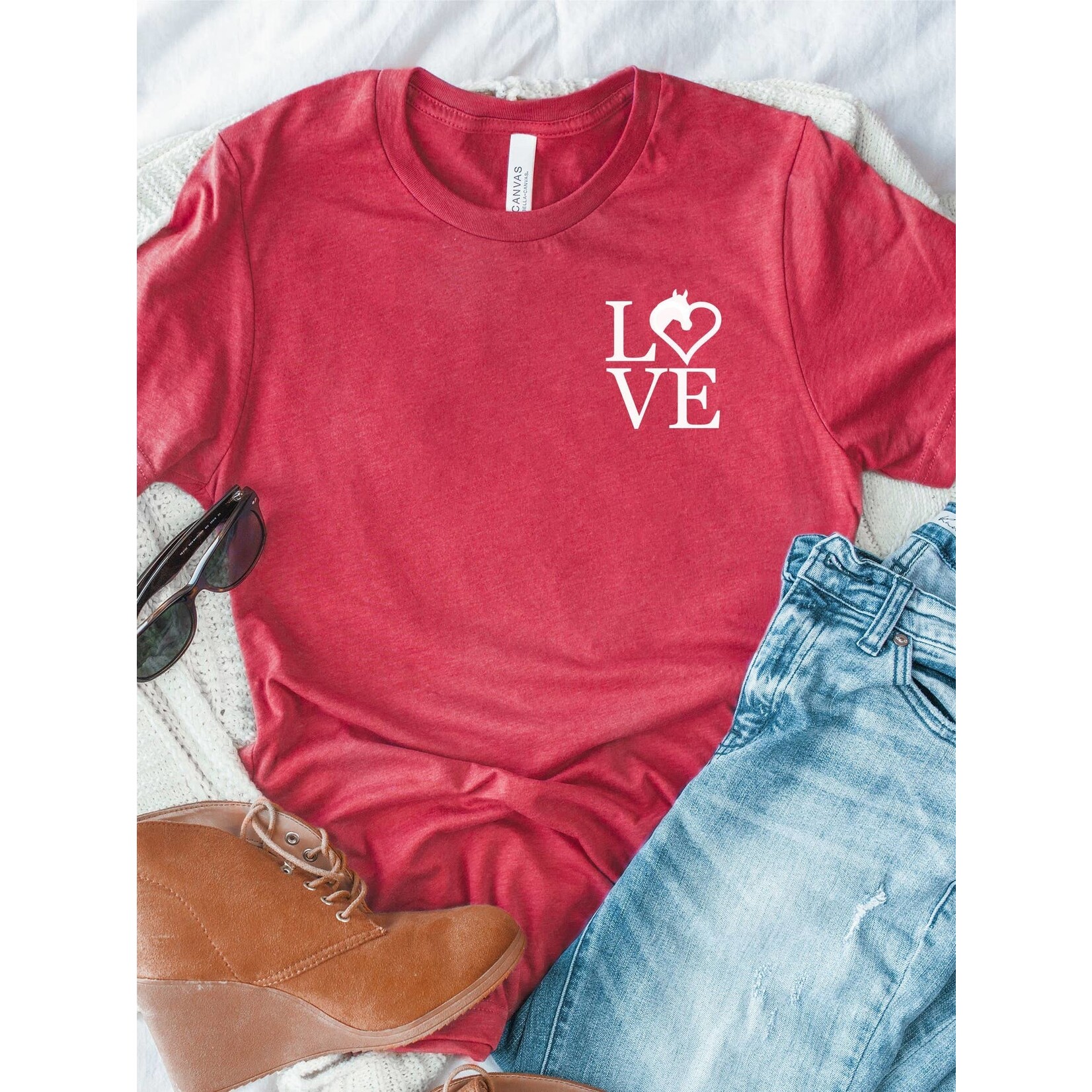 "LOVE" Horse Lover T-Shirt