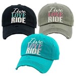 AWST Int'l Live, Love, Ride Baseball Cap