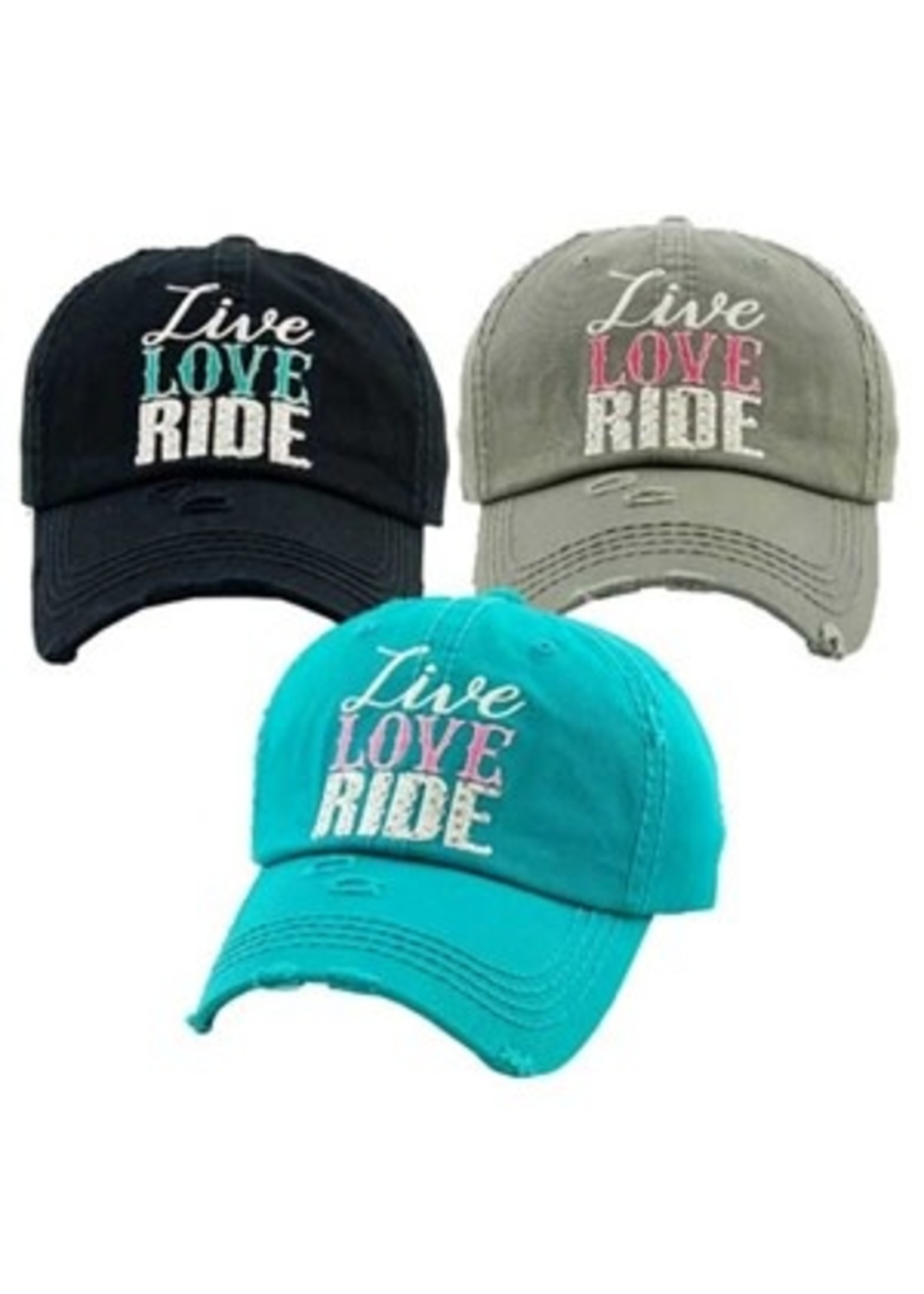 Live, Love, Ride Baseball Cap Anytime Tack
