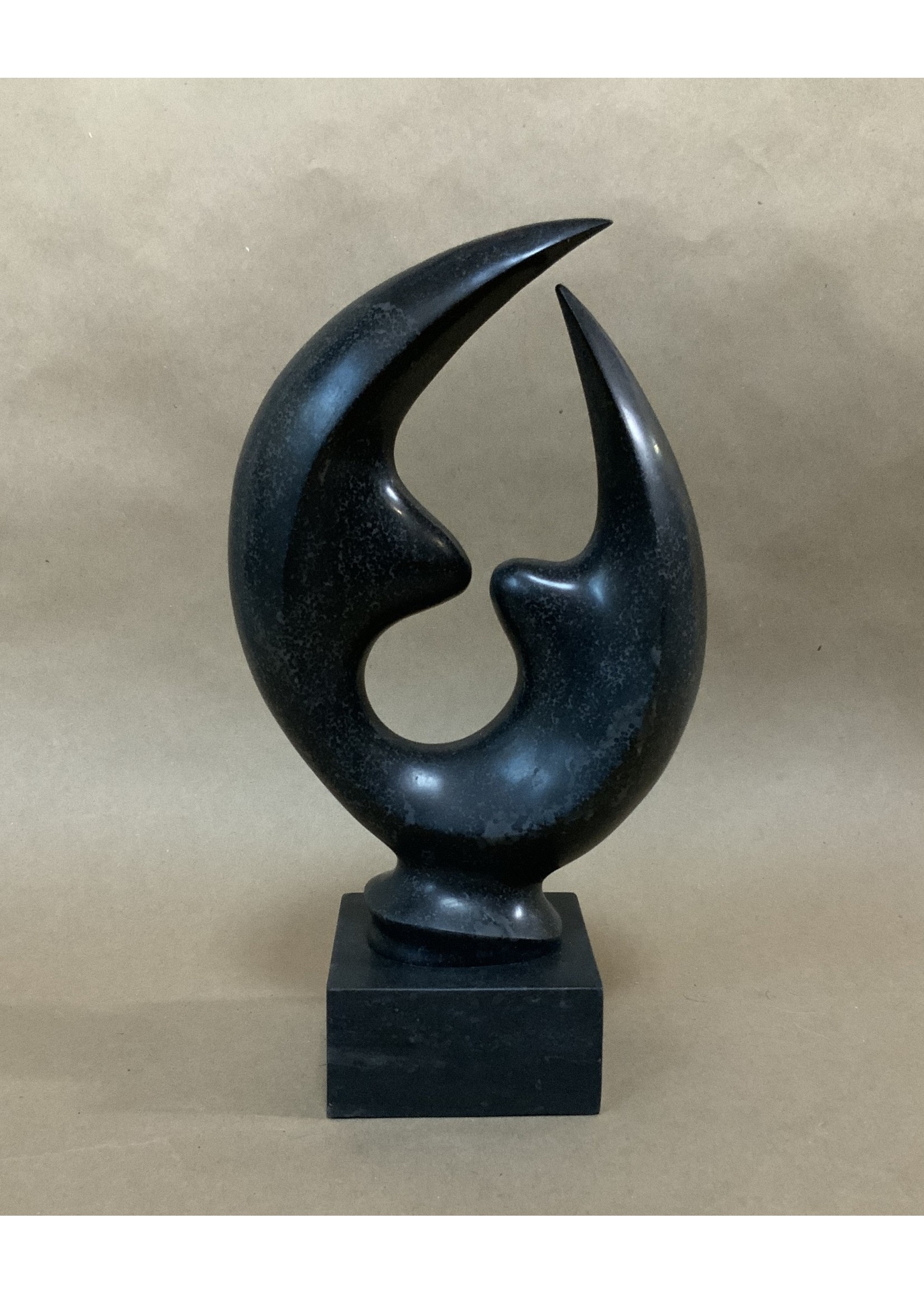 Timeless Marble Abstract Moon Statue