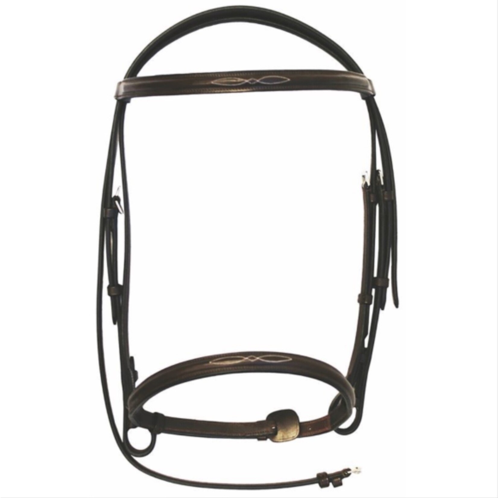 HDR Advantage Raised Snaffle Bridle-Laced Reins