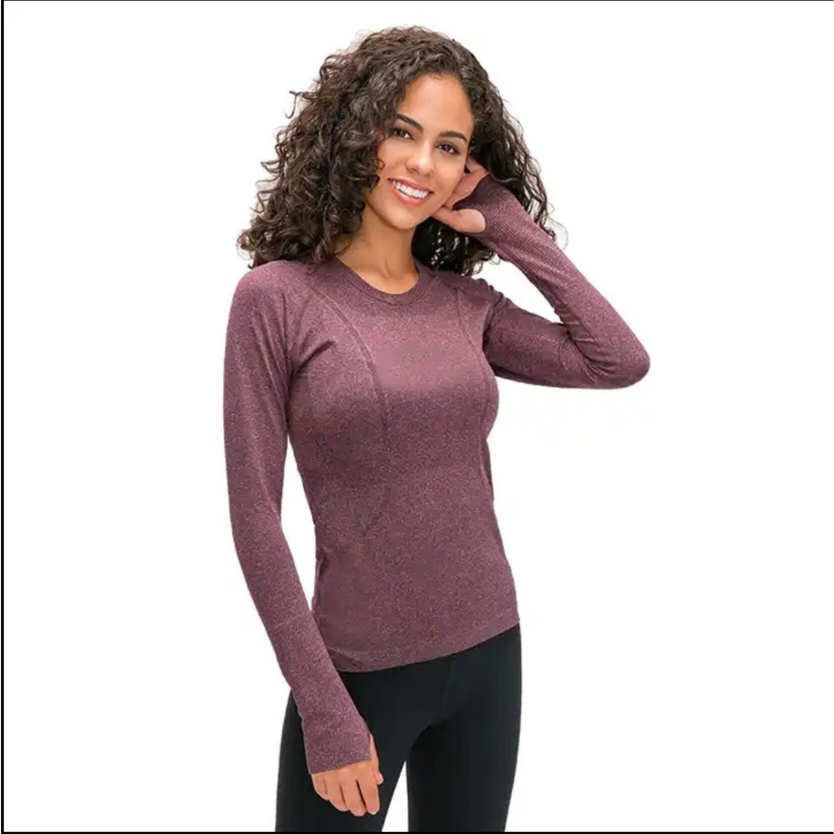 Anytime Tack Essential Seamless Long Sleeve Athletic Top