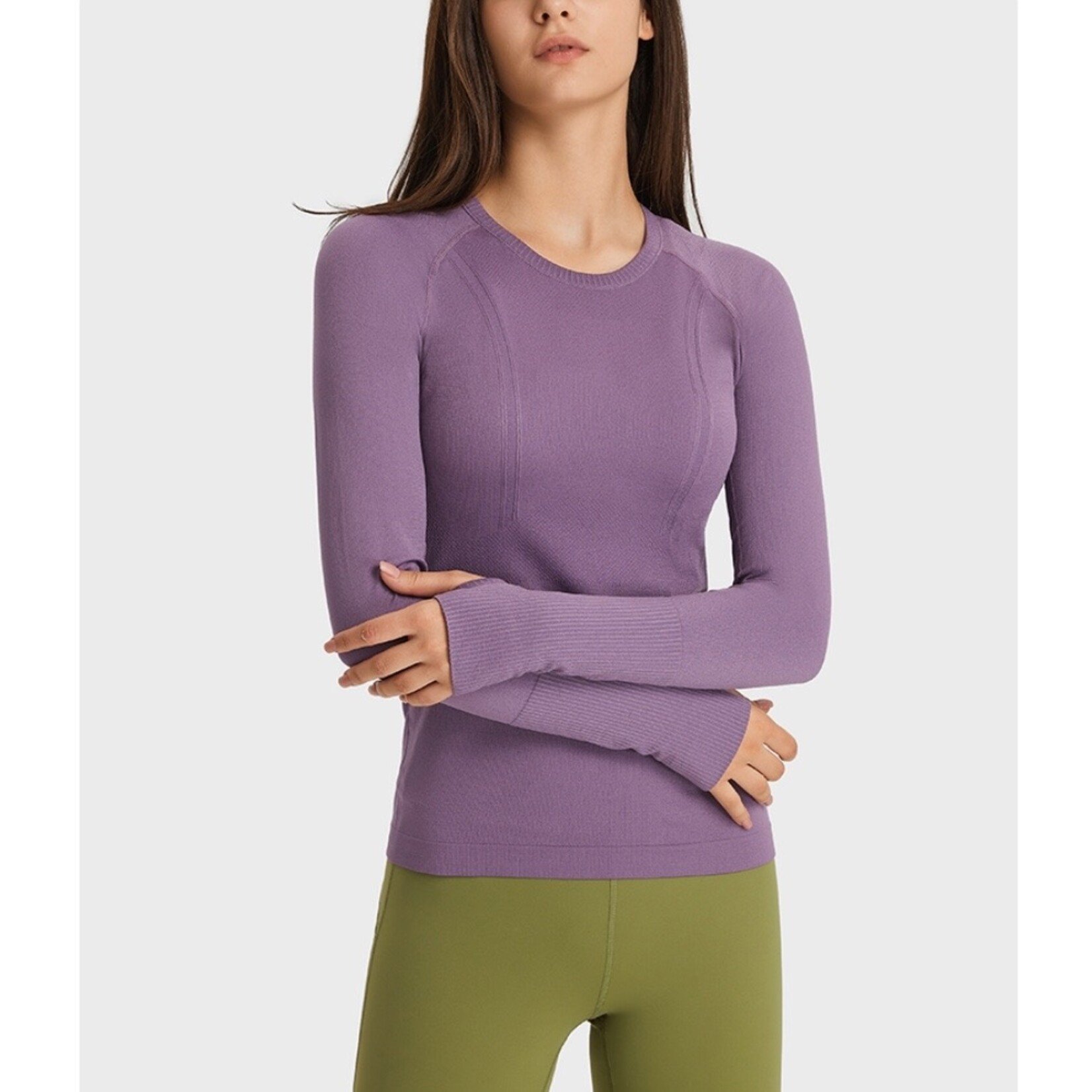 Anytime Tack Essential Seamless Long Sleeve Athletic Top