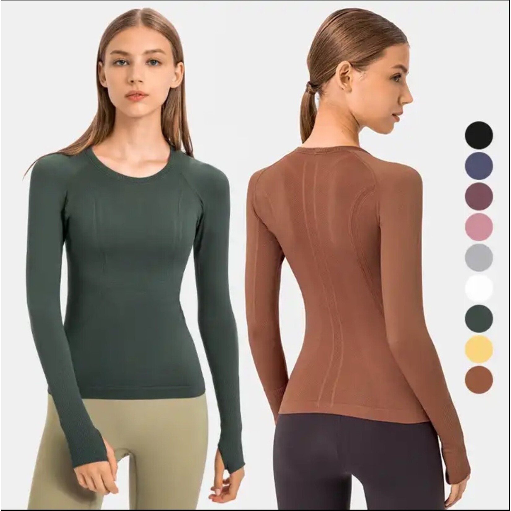 Anytime Tack Essential Seamless Long Sleeve Athletic Top
