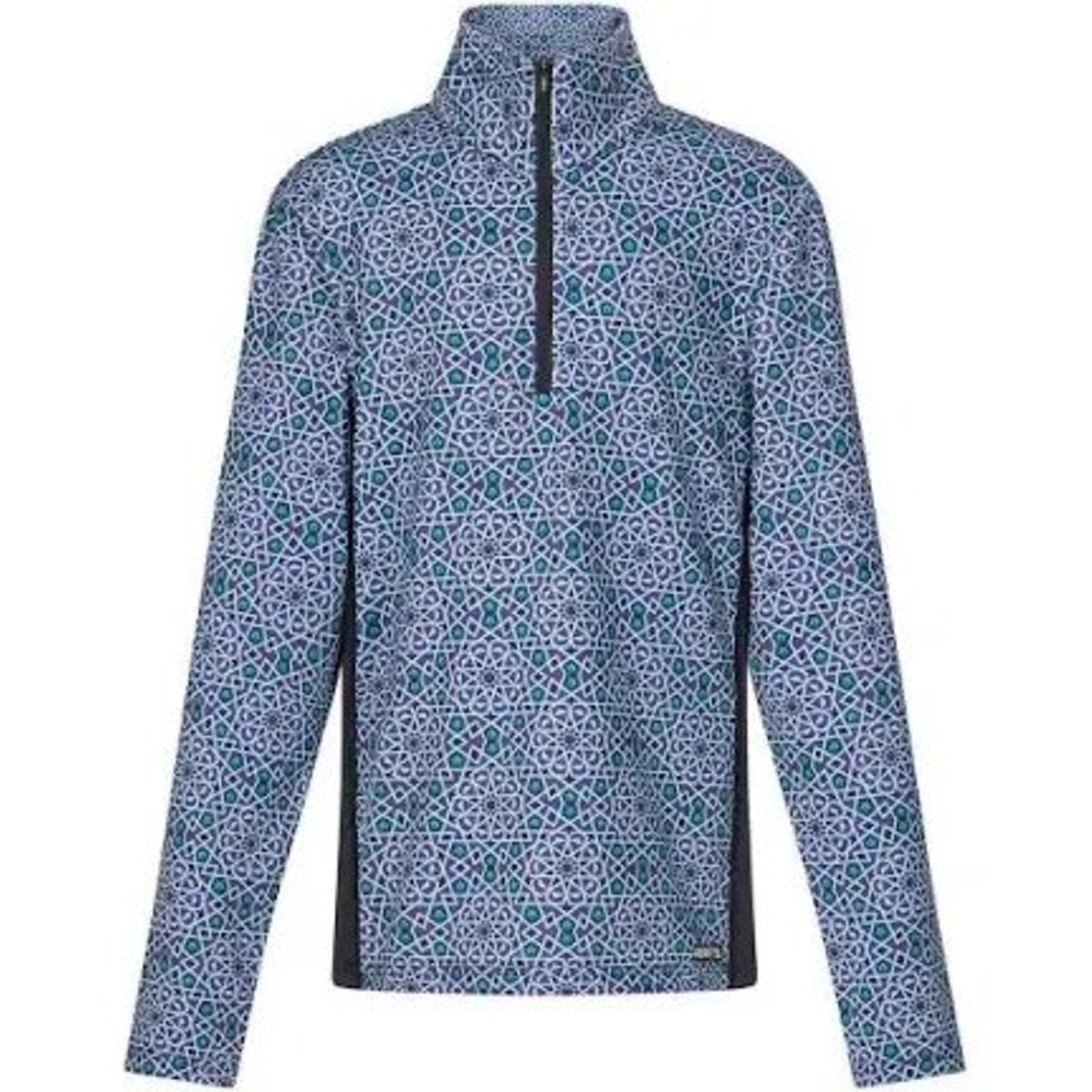 Kerrits Kids Rail Side Quarter Zip Tech Top-Print