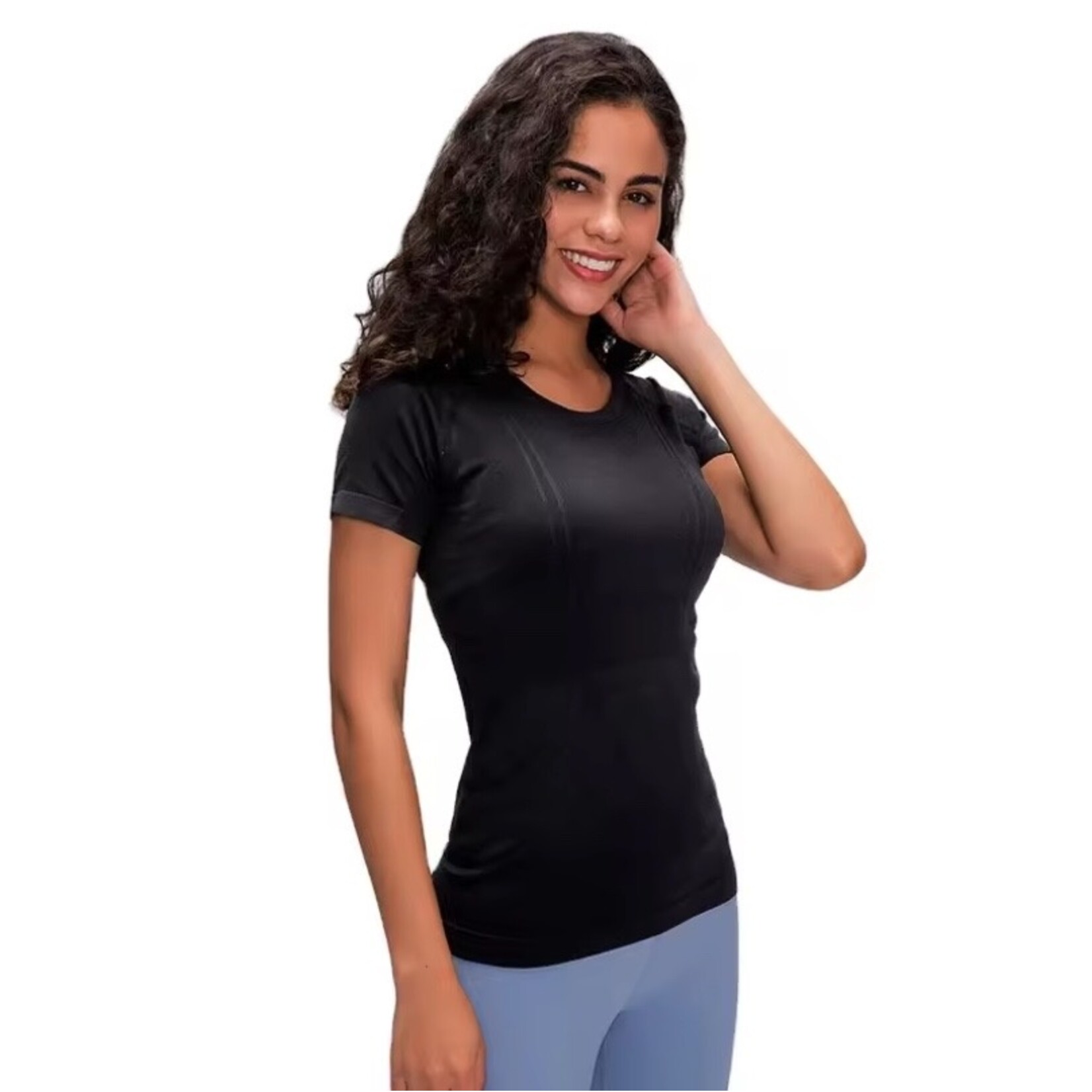 Anytime Tack Essential Seamless Short Sleeve Athletic Shirt