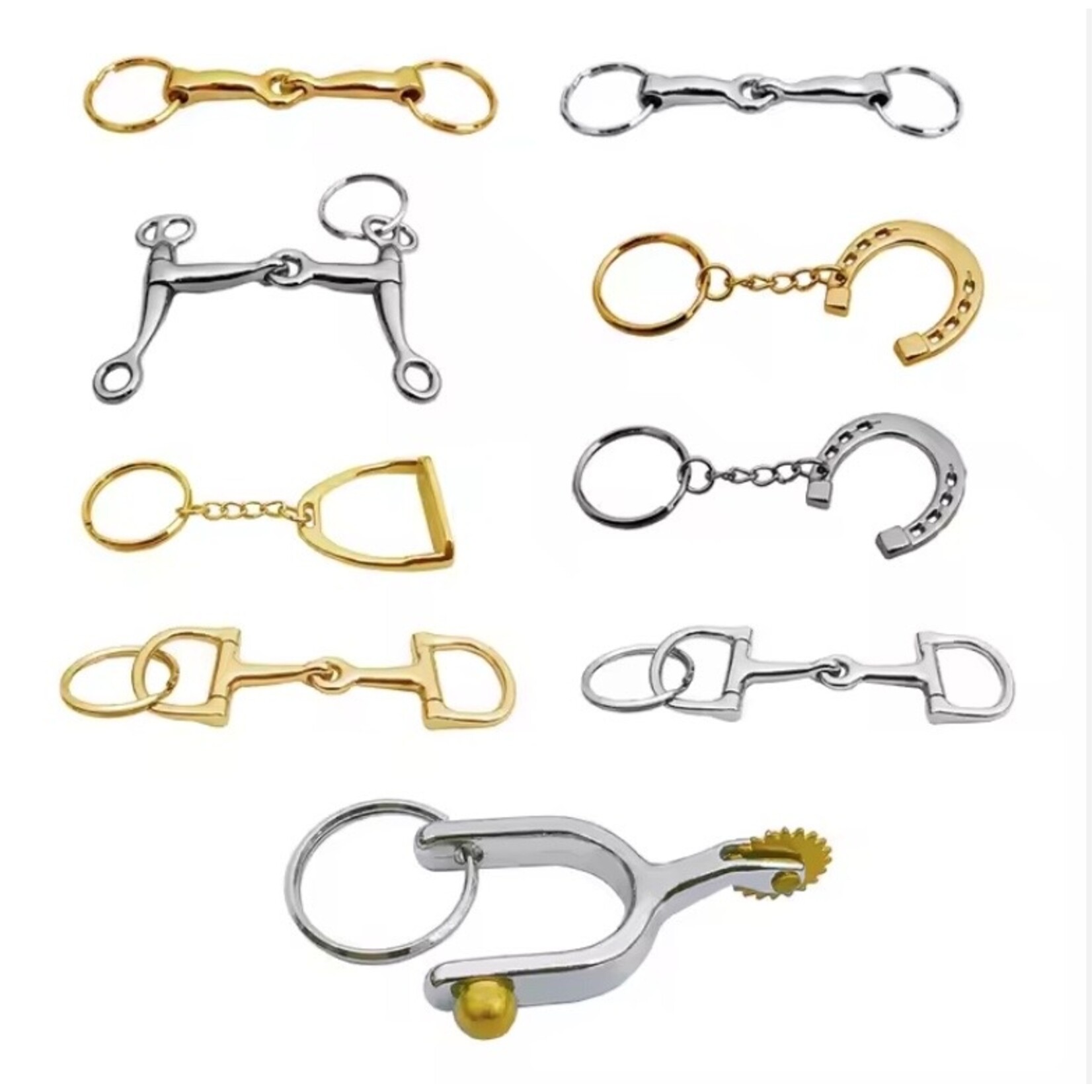 Anytime Tack Metal Equestrian Key Pendants