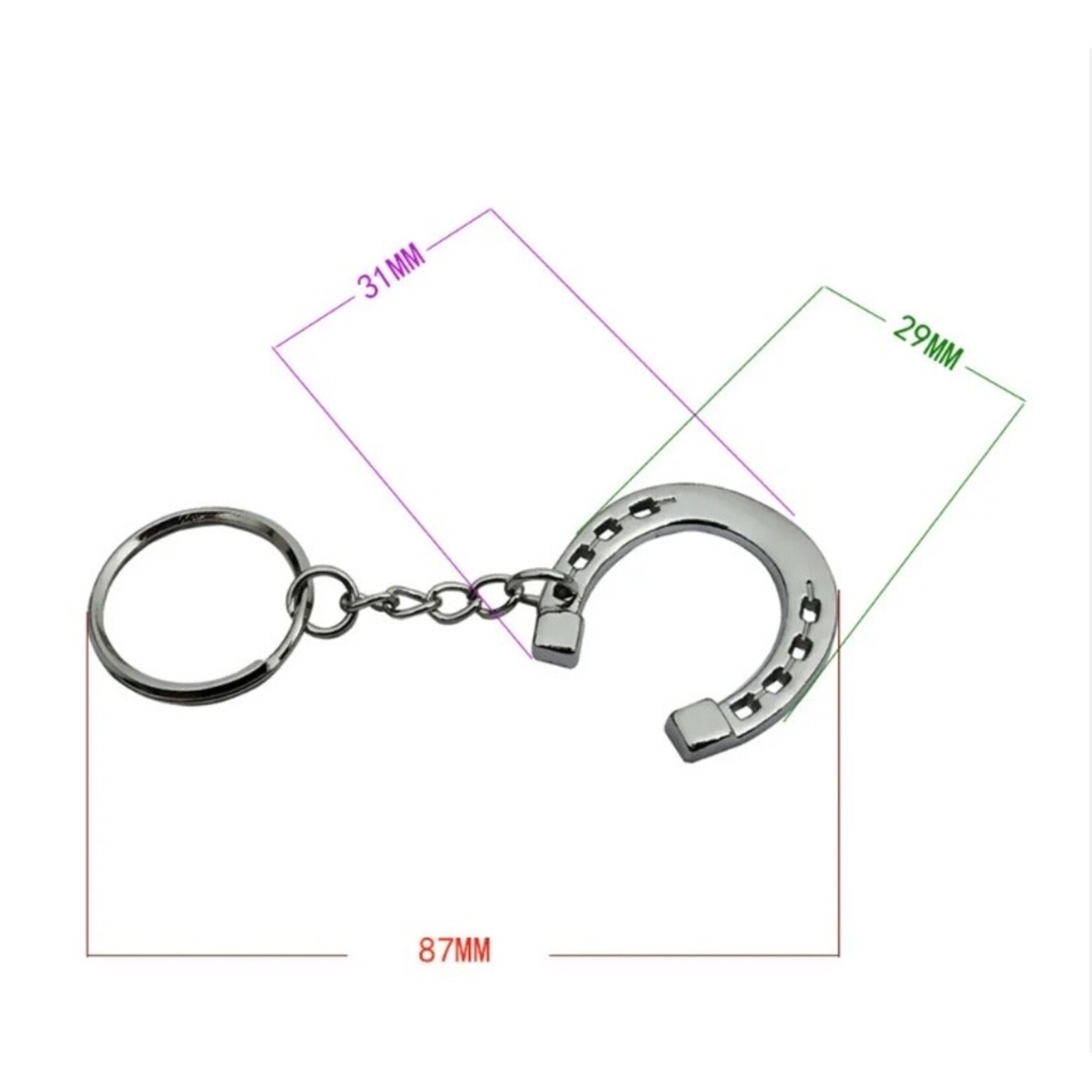 Anytime Tack Metal Equestrian Key Pendants