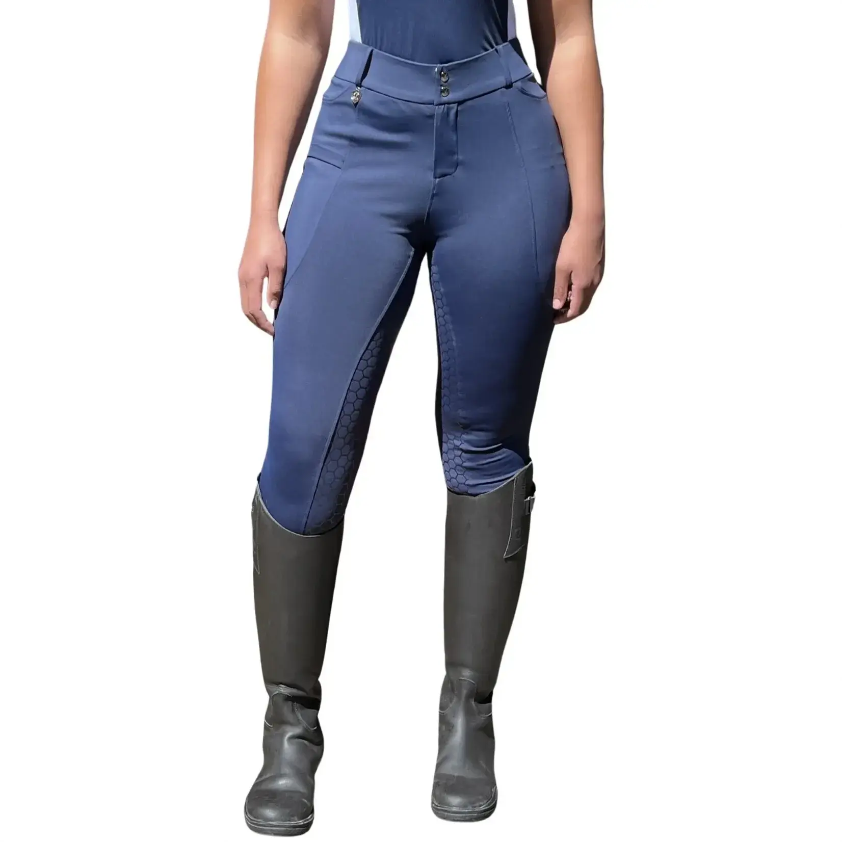 Anytime Tack Anytime Tack Essential Riding Breggings Women Navy