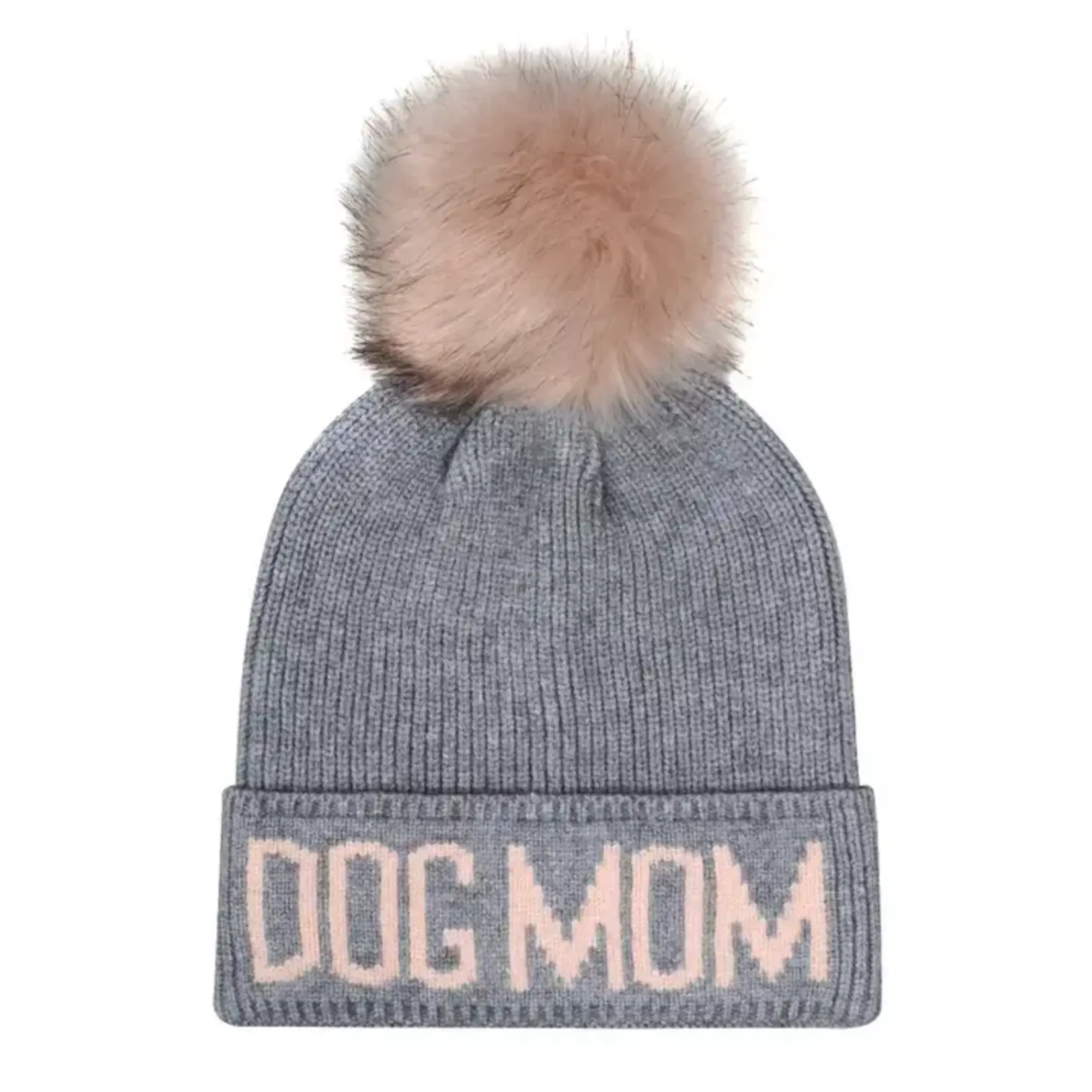 Hatphile Ladie's Beanie w/ Pom Dog Mom