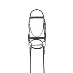 Camelot CAMELOT Dressage Bridle with Anti-Slip Reins Black Full