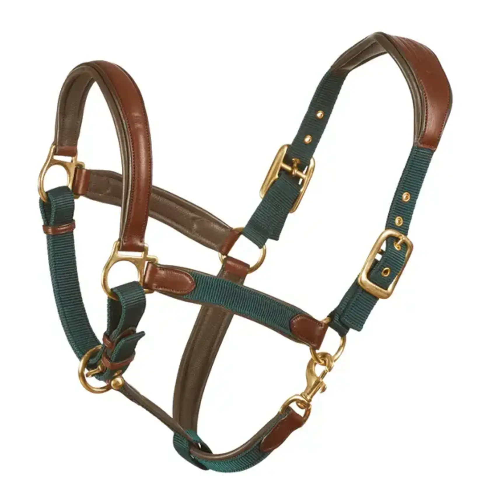 Ovation Luxor Cushion-Flex Halter Brown/Green