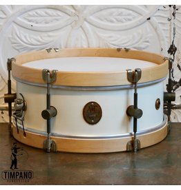 A&F Drum Co A&F Field Maple Antique White Snare Drum 14X5.5in