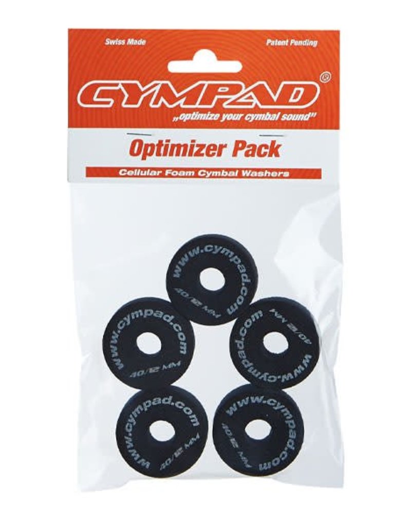 CYMPAD Feutres Cympad Optimizer 40/12mm Crash Medium Noir (paquet de 5)
