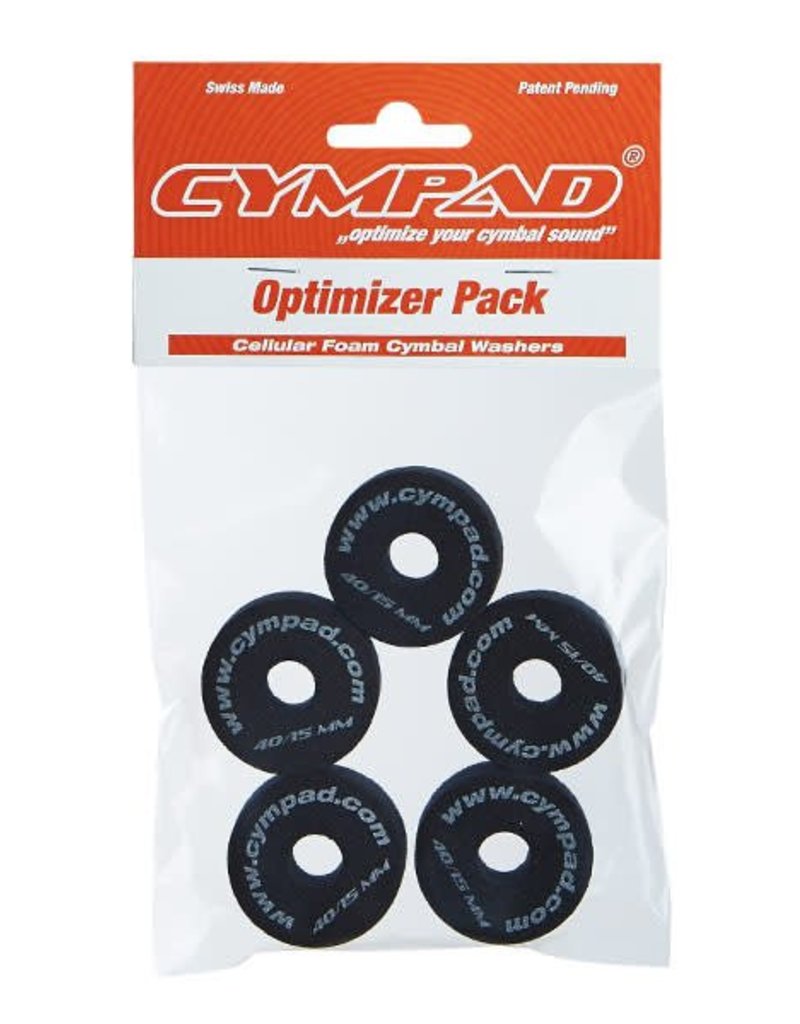 CYMPAD Cympad Optimizer 40/15mm Black Crash Felts (pack of 5)