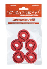CYMPAD Feutres Cympad Chromatics 40/15mm Crash Rouge (paquet de 5)