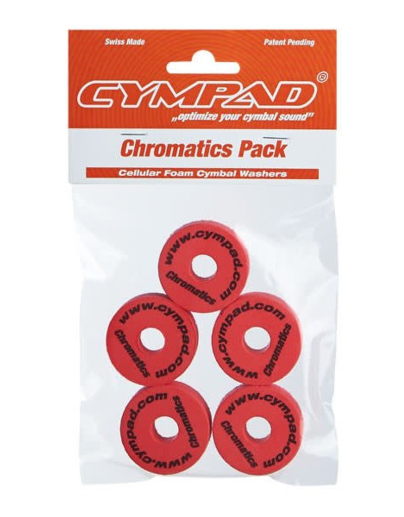 CYMPAD Cympad Chromatics 40/15mm Red Crash Felts (pack of 5)