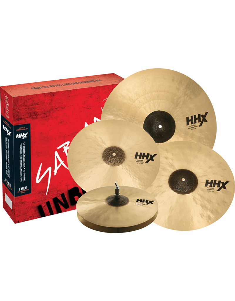 Sabian Sabian HHX Complex Promo Cymbal Pack 14-16-20po + 18po FREE