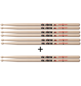 Vic Firth Baguettes Vic Firth 2B - 4 paires pour le prix de 3