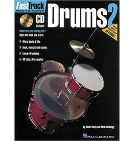 Hal Leonard FastTrack Drums Method - Book 2 by Blake Neely and Rich Mattingly Fast Track Music Instruction