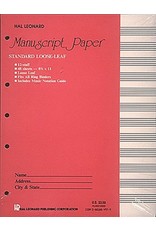Hal Leonard Papier manuscrit standard (48 feuilles), page couverture rose